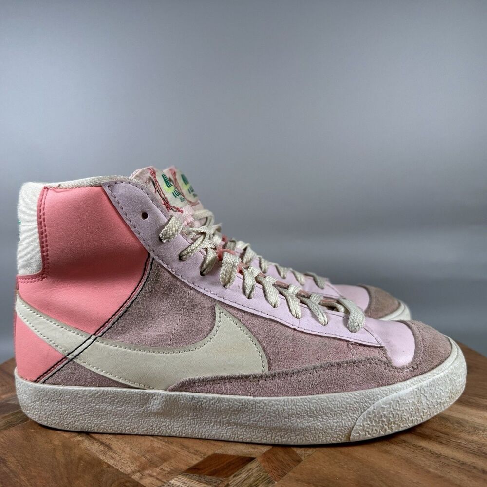 Nike Blazer Mid 77 Girls Size‎ 5Y Women’s 6.5 Pink Shoes Sneakers DQ0369-600